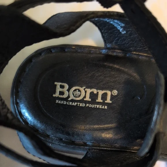 Born Black Leather Sandals - Picture 2 of 8